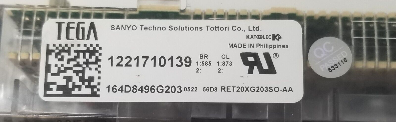New Genuine OEM GE Oven Control 164D8496G203