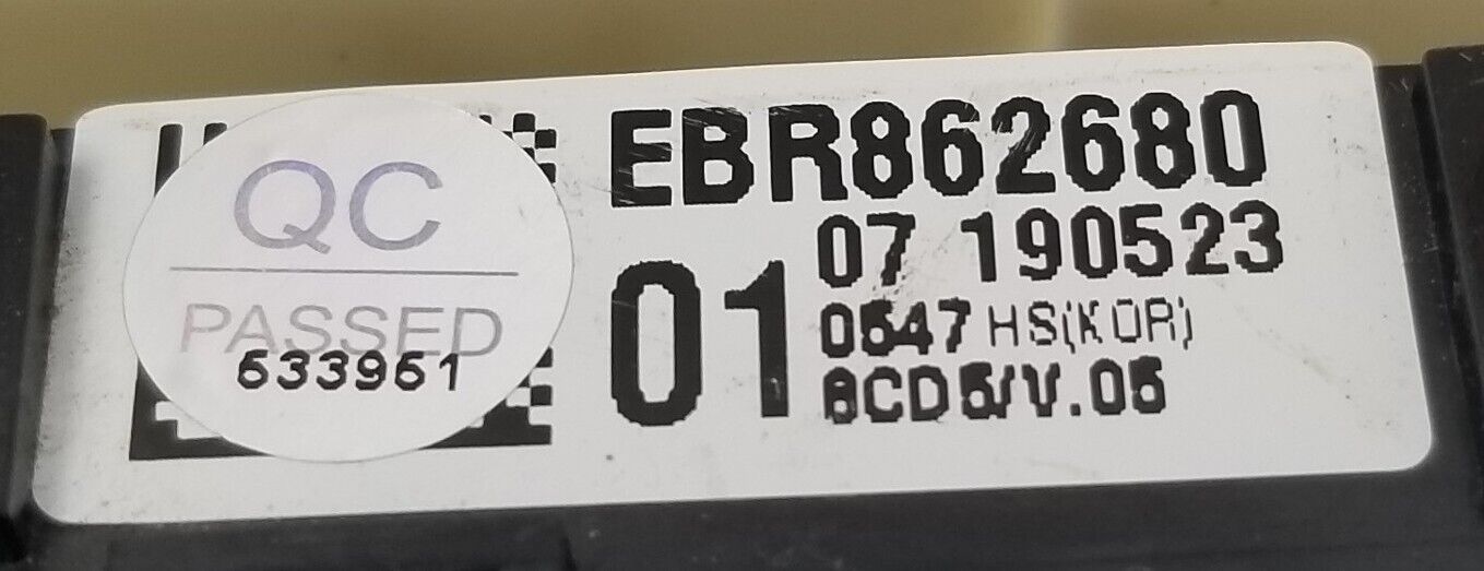 Genuine OEM LG Dryer Control Board EBR86268001  *Same Day Ship