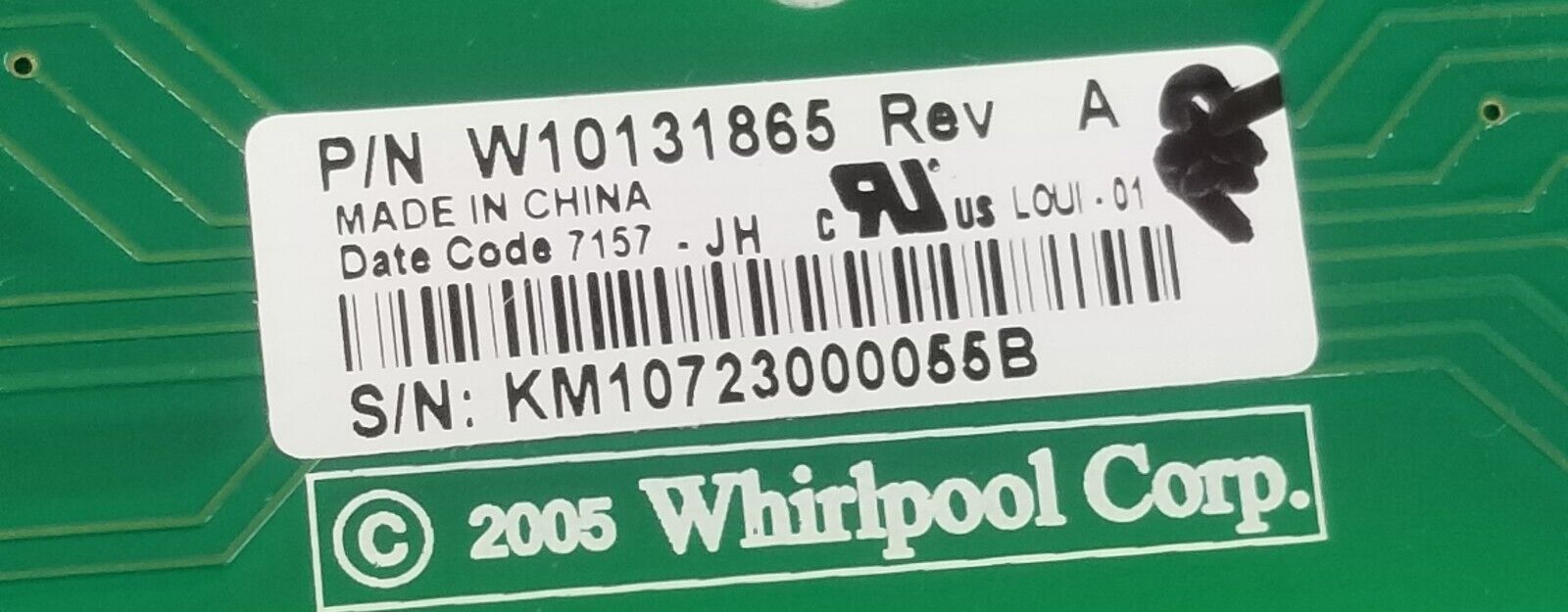 Genuine OEM Whirlpool Washer Control W10131865  *Same Day Ship