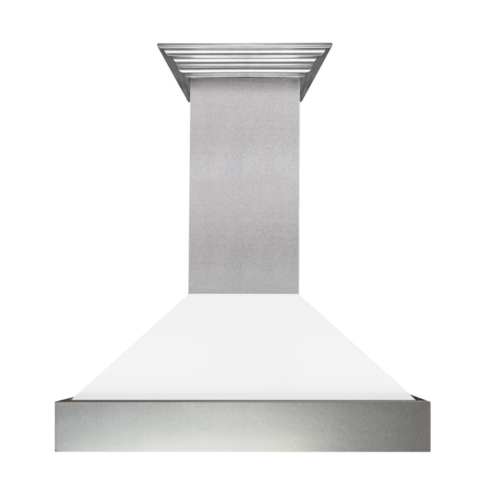 ZLINE ZLINE DuraSnow Stainless Steel¨ Range Hood With White Matte Shell (8654WM)